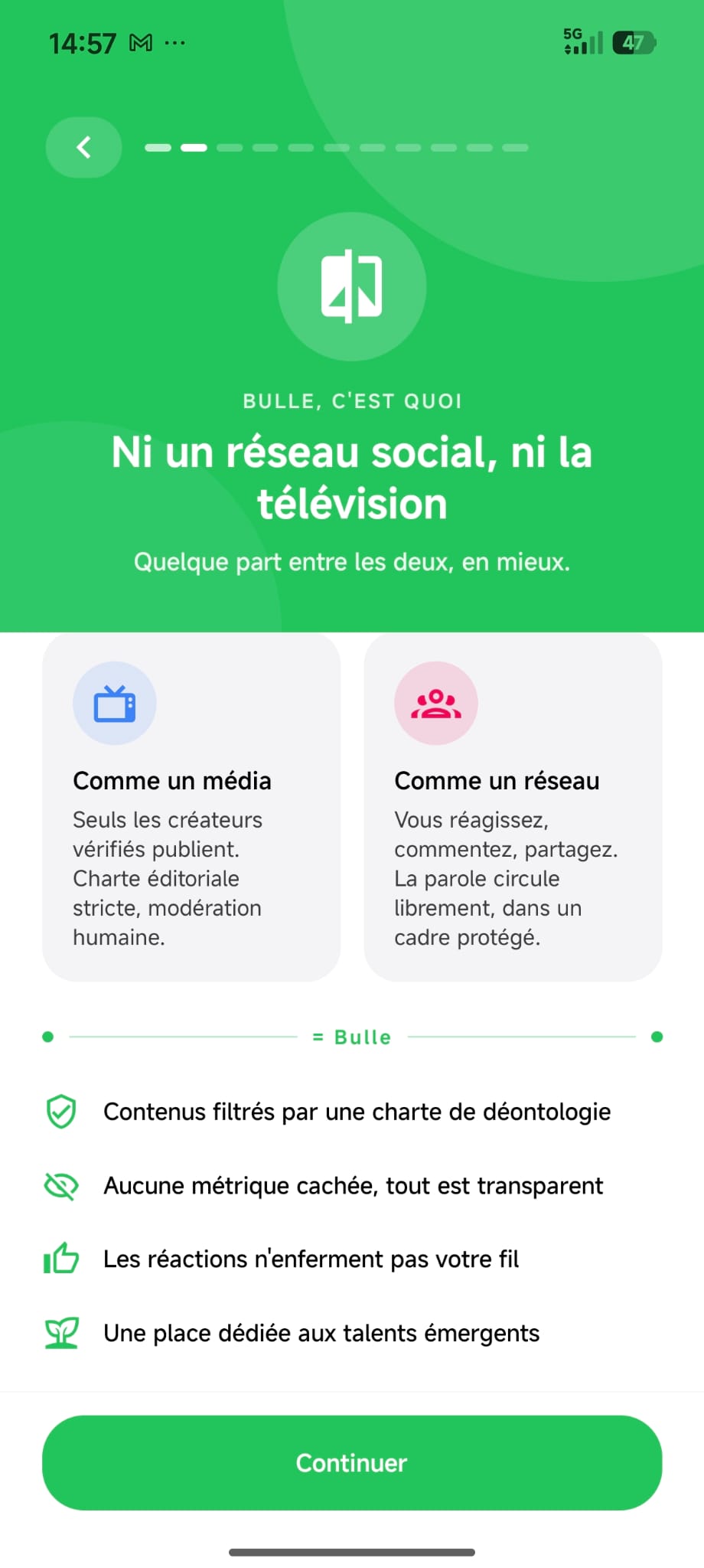 Écran 3 — Bulle c’est quoi